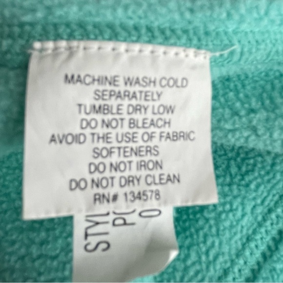 Vineyard Vines Mint Green Fleece Vest Full Zip Front - Sz XS - Picture 13 of 15